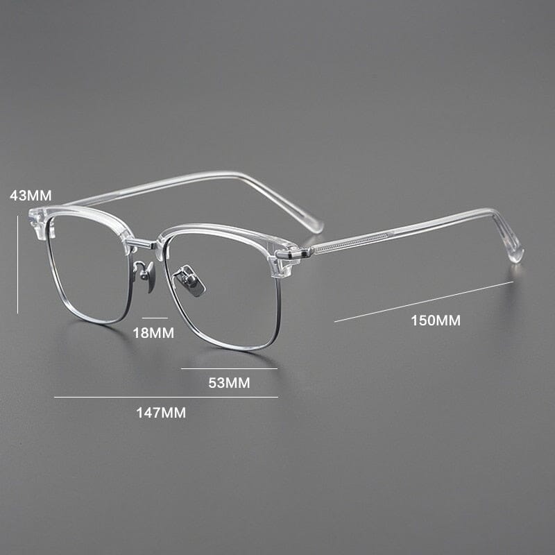 Smythe Vintage Acetate Titanium Glasses Frame Rectangle Frames Southood