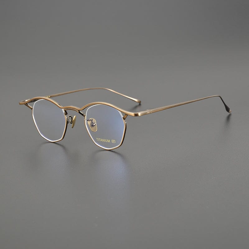 Sol Vintage Personalized Titanium Eyeglasses Frame Geometric Frames Southood Bronze