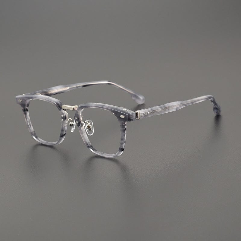 Sped Acetate Square Glasses Frame Rectangle Frames Southood Stripe Grey