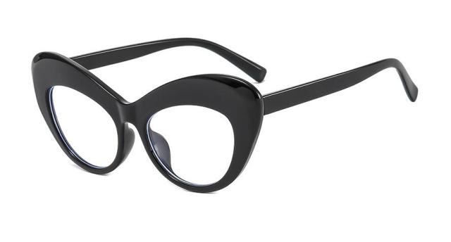 Suri Cat Eye Glasses Frame Cat Eye Frames Southood C1 black clear