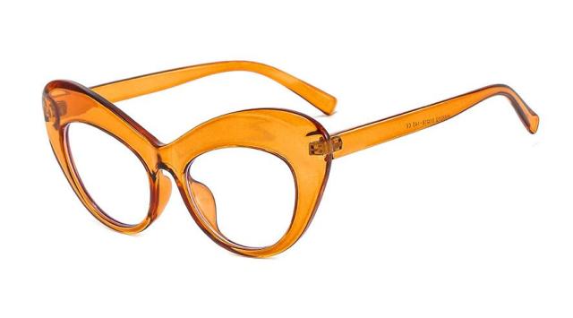 Suri Cat Eye Glasses Frame Cat Eye Frames Southood C3 clear tea clear
