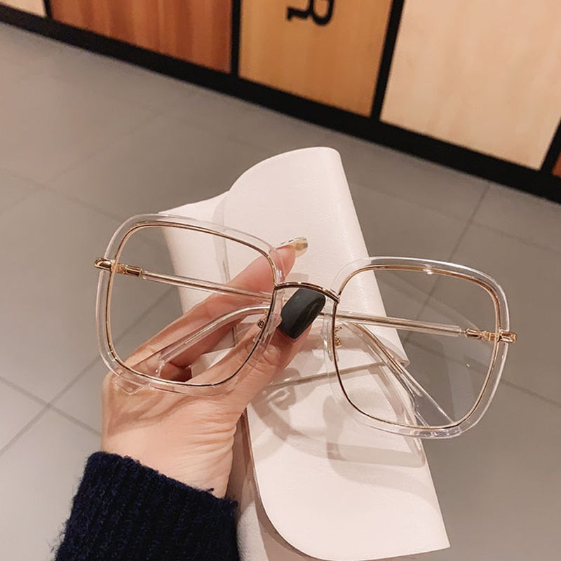 Susan Glamorous Leoaprd Clear Glasses Frame Rectangle Frames Southood
