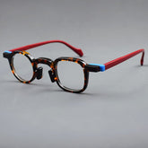 Tang Premium Series Retro Handmade Glasses Frame Geometric Frames Southood Leopard