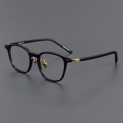 Tara Retro Titanium Glasses Frame Rectangle Frames Southood Black
