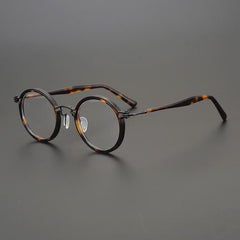 Tate Vintage Round Acetate Glasses Frame Round Frames Southood Black Tortoiseshell