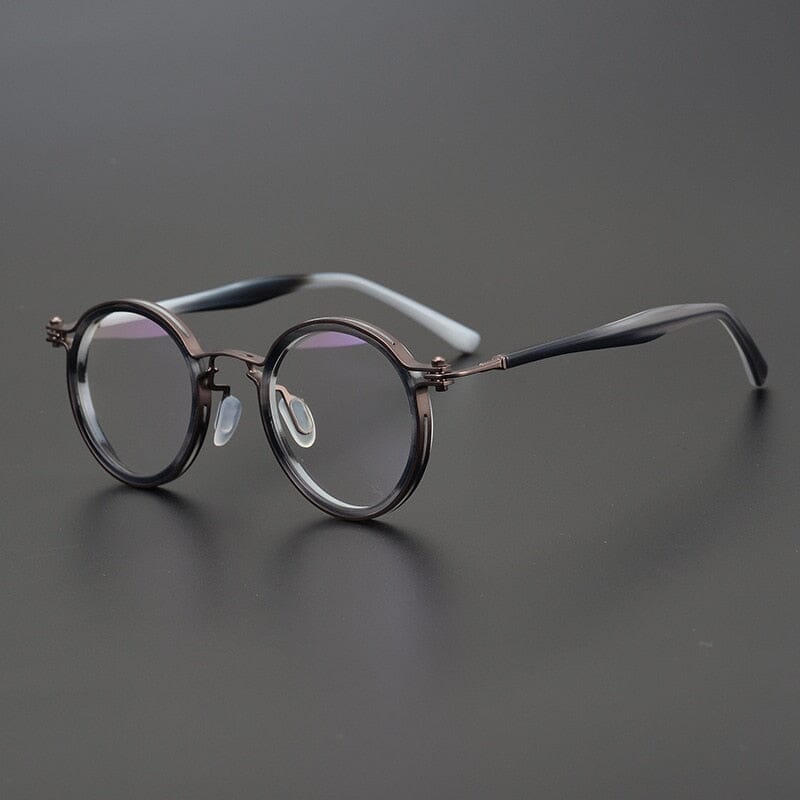 Tate Vintage Round Acetate Glasses Frame Round Frames Southood Brown
