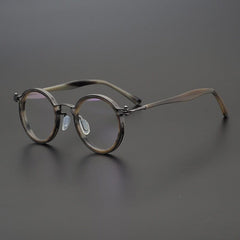 Tate Vintage Round Acetate Glasses Frame Round Frames Southood Gray Floral