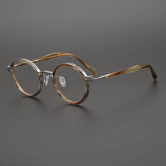 Tate Vintage Round Acetate Glasses Frame Round Frames Southood Tea Tortoiseshell