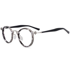 Tel Retro Steam Punk Optical Glasses Frame Round Frames Southood A02 Black flower