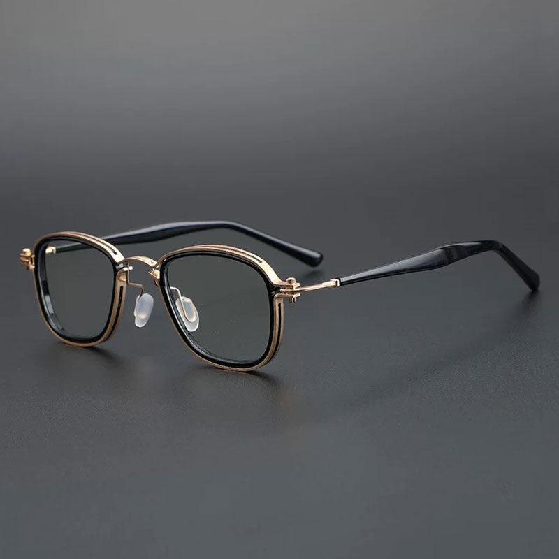 Tel Retro Steam Punk Optical Glasses Frame Round Frames Southood B02 Gold