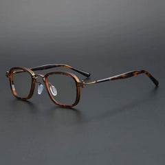Tel Retro Steam Punk Optical Glasses Frame Round Frames Southood B03 Leopard