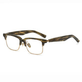 Tem Trend Acetate Glasses Frame Rectangle Frames Southood Leopard gold