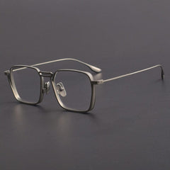 Temelie Titanium Handmade Glasses Frame Rectangle Frames Southood Gun