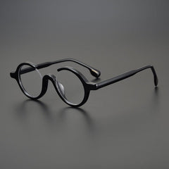Tillis Acetate Vintage Handmade Round Glasses Frame Round Frames Southood Black