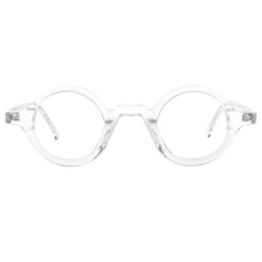 Tim Punk Retro Round Optical Acetate Glasses Frame Round Frames Southood Clear