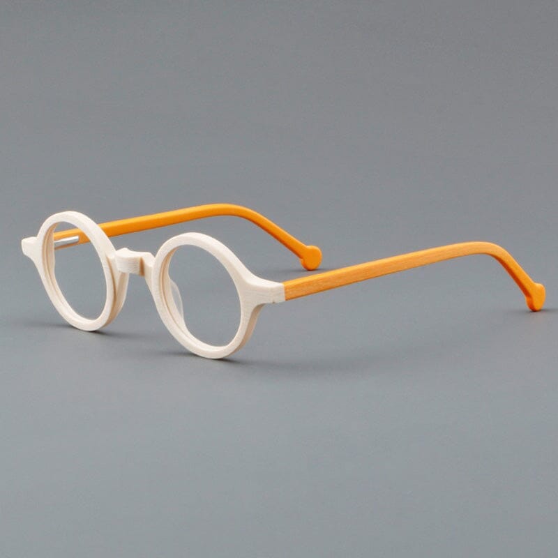 Tim Punk Retro Round Optical Acetate Glasses Frame Round Frames Southood Orange