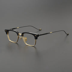 Tod Titanium Business Glasses Frame Rectangle Frames Southood Black Gold