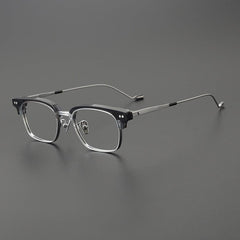 Tod Titanium Business Glasses Frame Rectangle Frames Southood Grey Silver
