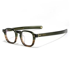 Toft Vintage Acetate Eyeglasses Frame Rectangle Frames Southood B-Green Brown