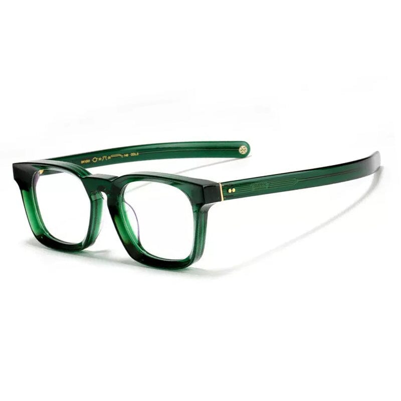 Toft Vintage Acetate Eyeglasses Frame Rectangle Frames Southood C-Green