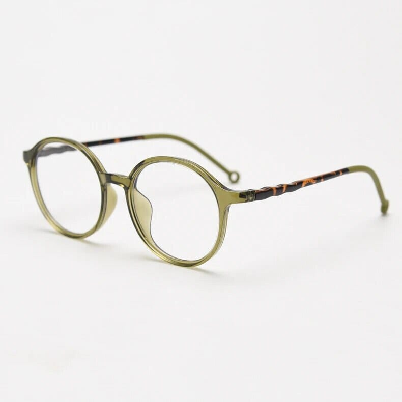 Torrey Round TR90 Vintage Eyeglass Frame Round Frames Southood Green