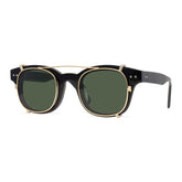 Vayle Acetate Glasses Frame With sunglasses Clips Cat Eye Frames Southood Black Green