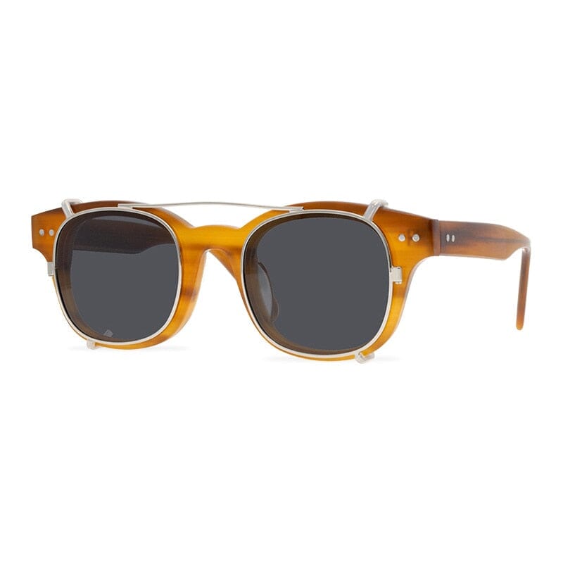 Vayle Acetate Glasses Frame With sunglasses Clips Cat Eye Frames Southood Linen stripe