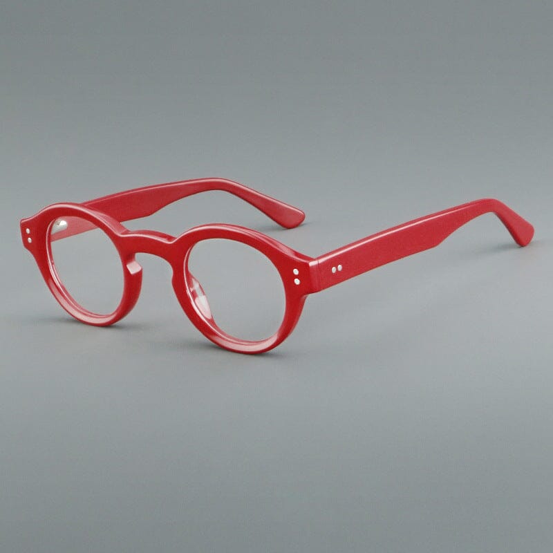 Vickers Retro Round Acetate Optical Frame Round Frames Southood Red
