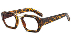 Viv Brand Designer Square Glasses Frame Rectangle Frames Southood C4 leopard clear