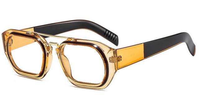 Viv Brand Designer Square Glasses Frame Rectangle Frames Southood C5 champagne