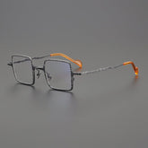 Vox Retro Square Titanium Eyeglasses Frame Rectangle Frames Southood Orange Gun