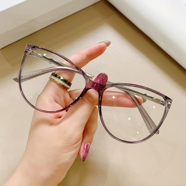 Winni Transparent Fashion Cat Eye Glasses Frame Cat Eye Frames Southood C4 clear grey clear