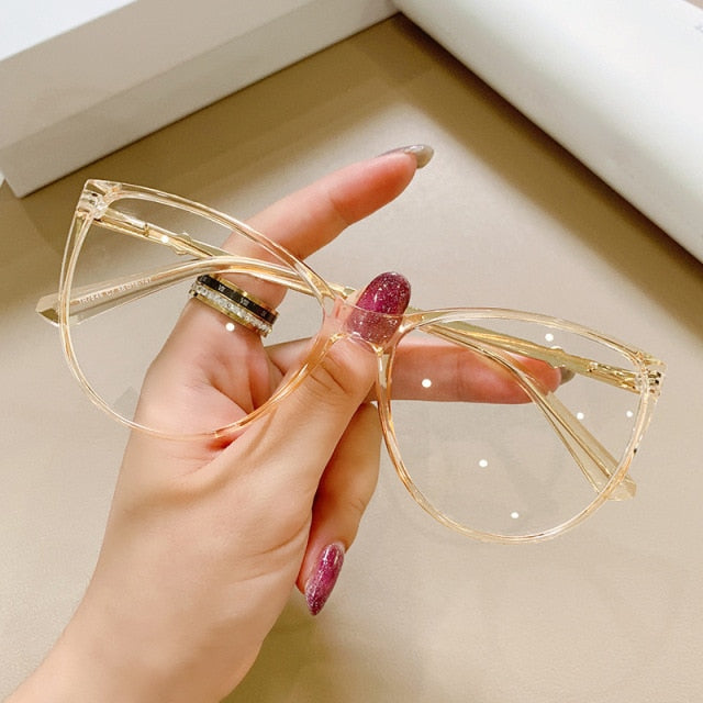 Winni Transparent Fashion Cat Eye Glasses Frame Cat Eye Frames Southood C7 clear orange
