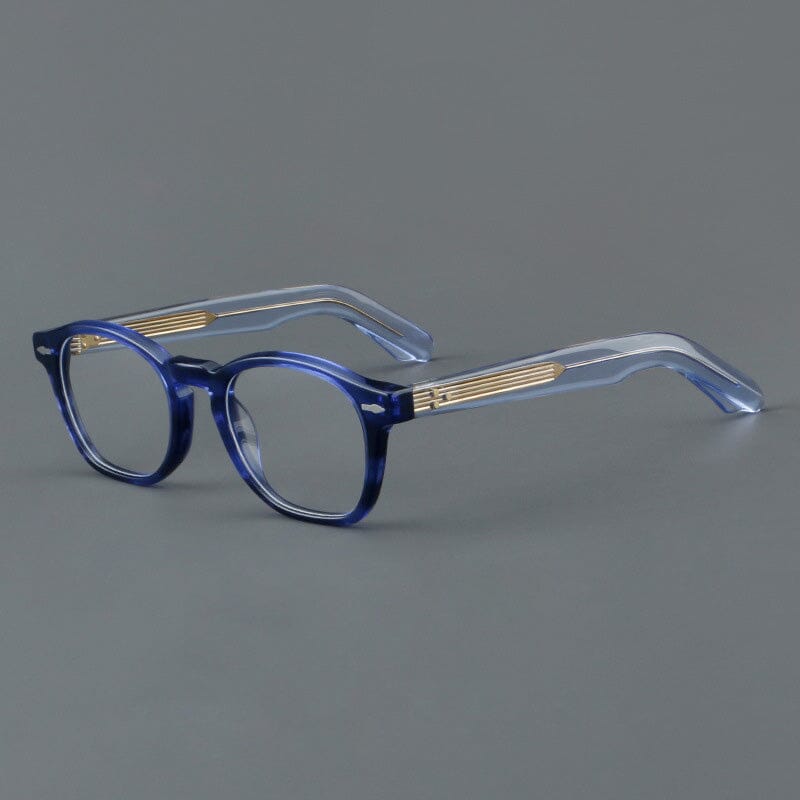 Wylie Retro Acetate Glasses Frame Oval Frames Southood Blue