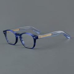 Wylie Retro Acetate Glasses Frame Oval Frames Southood Blue