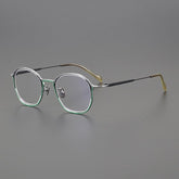 Wyth Square Titanium Glasses Frame Rectangle Frames Southood Green