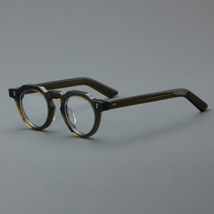 Xanto Vintage Acetate Glasses Frame Round Frames Southood Tea-green