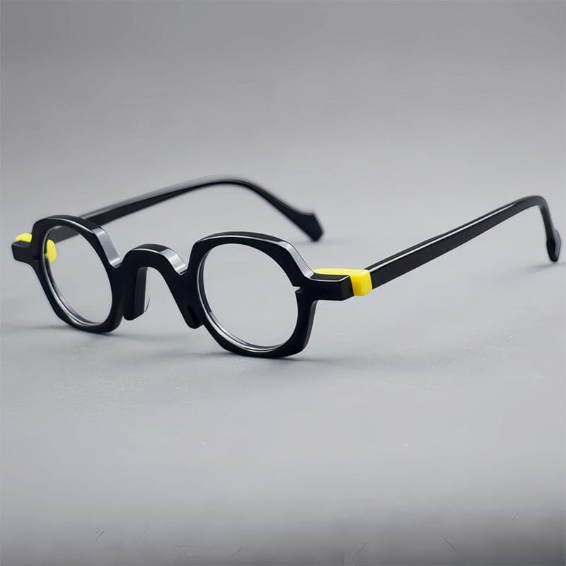 Xuan Vintage Acetate Glasses Frame Geometric Frames Southood Black