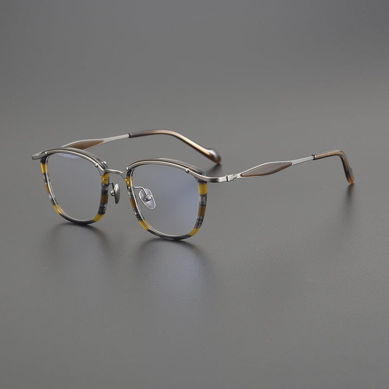 Yogi Vintage Glasses Frame Rectangle Frames Southood Brown Stripe
