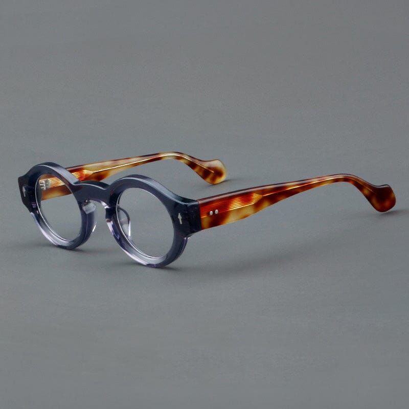 Yuki Vintage Acetate Glasses Frame Round Frames Southood Grey