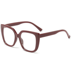 Yvette Popular Rectangle Glasses Frames Rectangle Frames Southood C4 red clear
