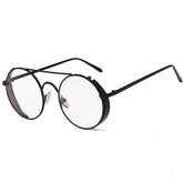 Zelig Steampunk Metal Glasses Frame Round Frames Southood Black