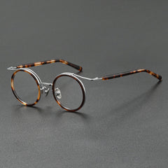 Han Premium Series Vintage Acetate Round Glasses Frame