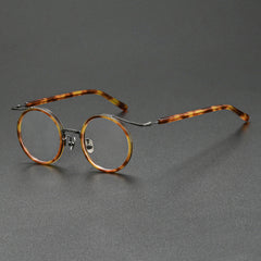 Han Premium Series Vintage Acetate Round Glasses Frame