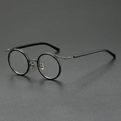 Han Premium Series Vintage Acetate Round Glasses Frame