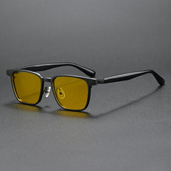 Gavi Acetate Alloy Glasses Frame With Magnetic Sunglasses Clips