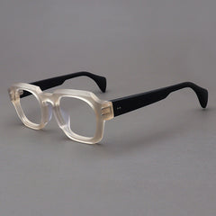 Rotonya Acetate Retro Square Glasses Frame