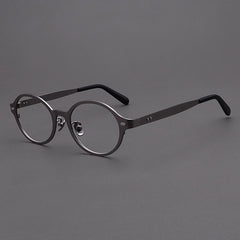 Luther Round Classic Titanium Glasses Frame