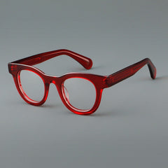 Wen Acetate Oval Retro Glasses Frame
