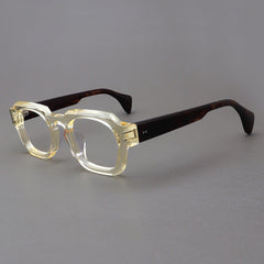 Rotonya Acetate Retro Square Glasses Frame